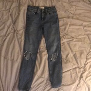 Free people busted knee jeans
